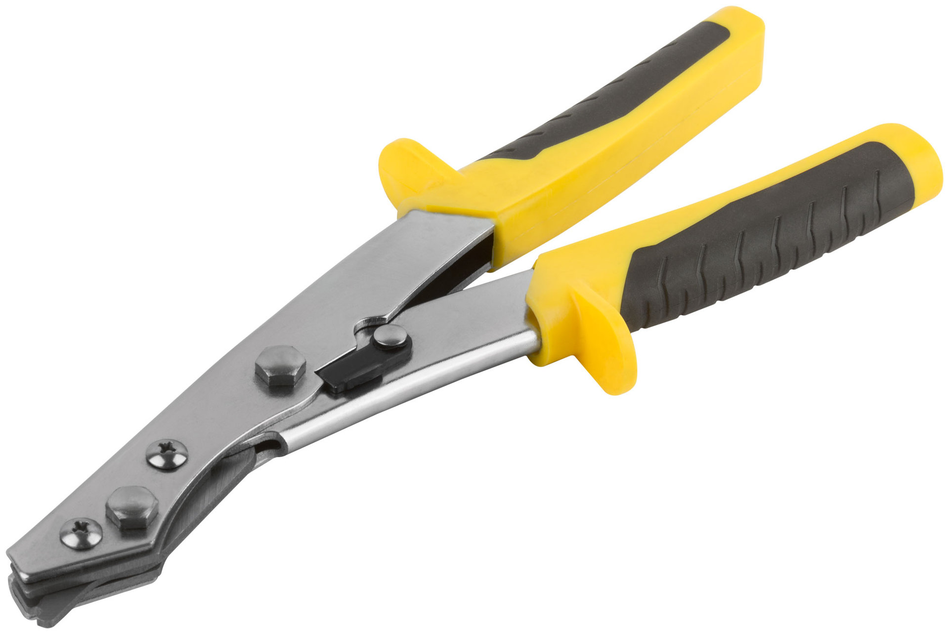 Ножницы по металлу просечные, усиленные лезвия, Профи, прорезиненные ручки 260 мм (41590)