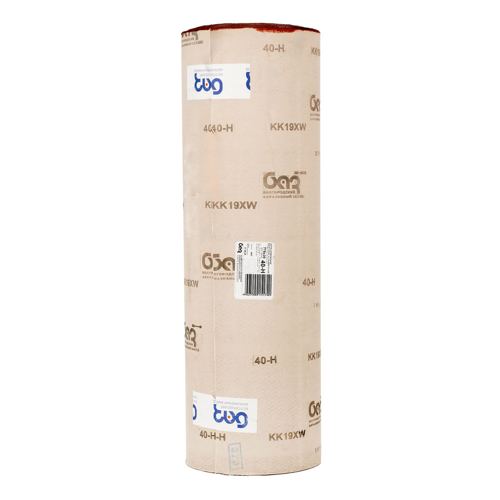 Шкурка на тканевой основе, зернистость № 40, 775 мм х 30 м, БАЗ (75244)