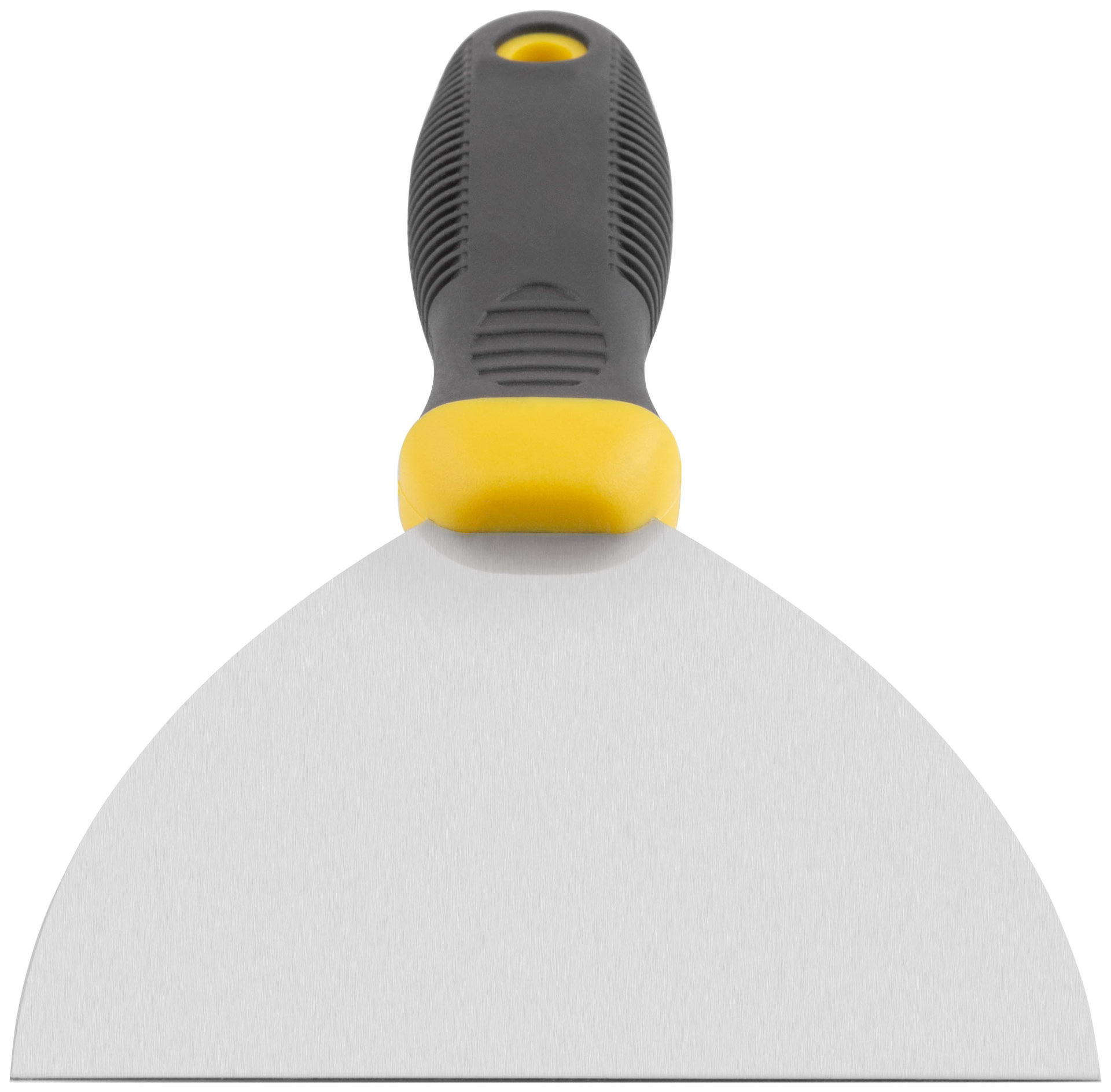 Шпатель, нерж.сталь, черно-желтая прорезин.ручка 5 (125 мм) (06687)