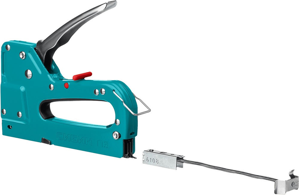Стальной рессорный степлер тип 53 A/10/JT21 23GA 4 - 14 мм СИБИН РМ-53 31537