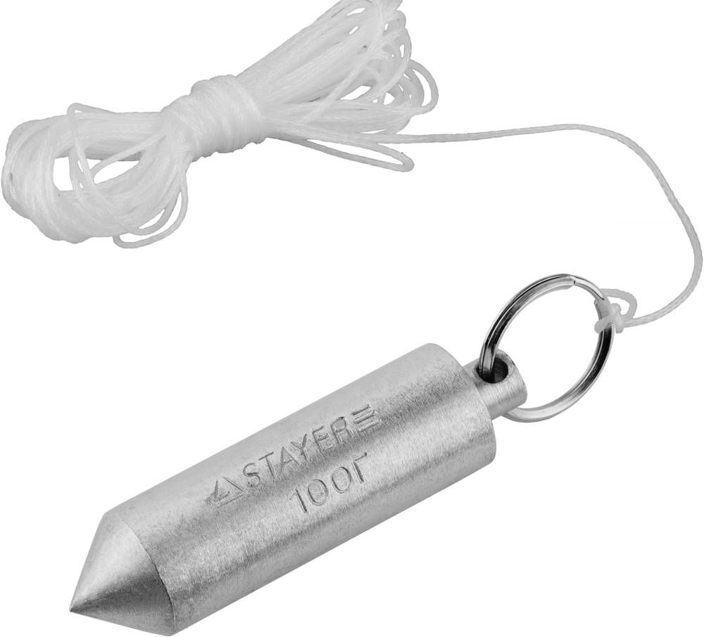 Отвес строительный со шнуром 5 м, 100 г STAYER 0635-10_z01