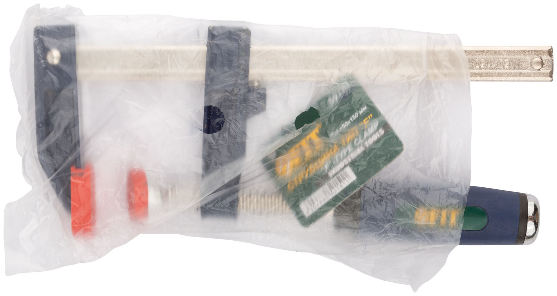 Струбцина тип F усиленная, мягкая ручка 50х150 мм (59151)