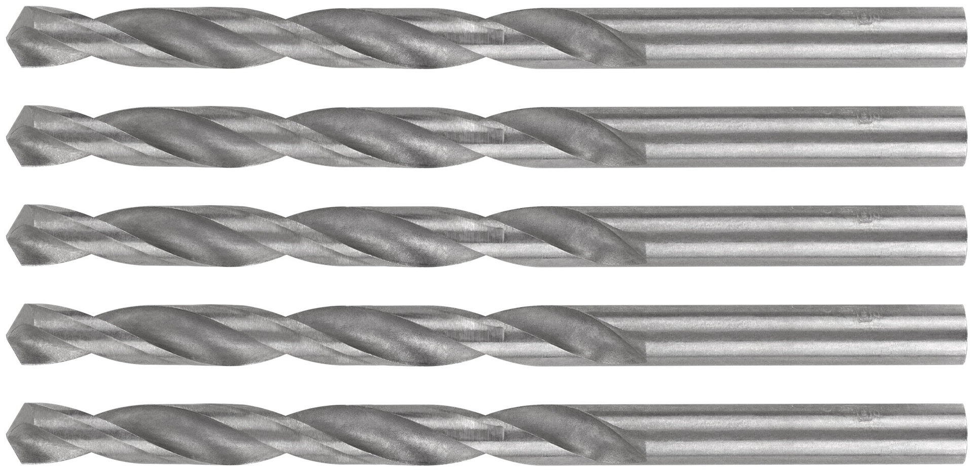 Сверла по металлу HSS, угол заточки 118°, 6,0 x 93 мм, (5 шт.) (35567М)