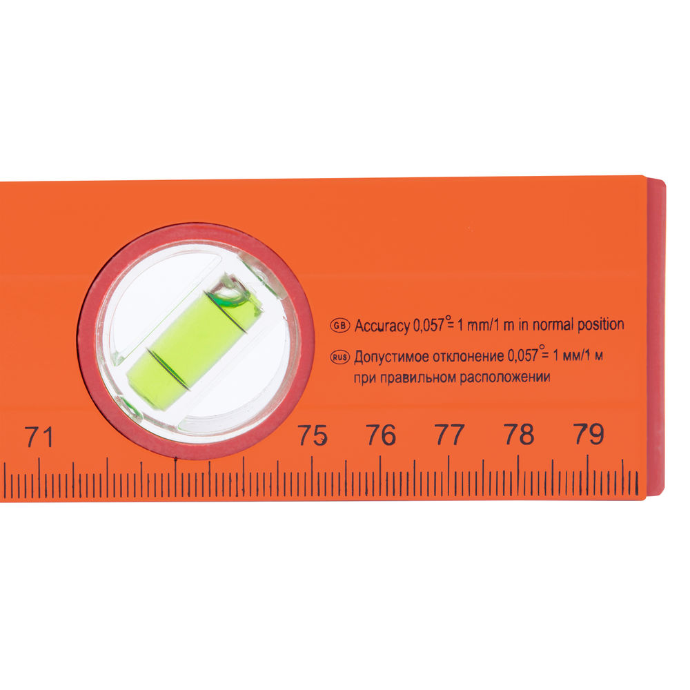 Уровень алюминиевый, 800 мм, 3 глазка, желтый, линейка Sparta (330265)
