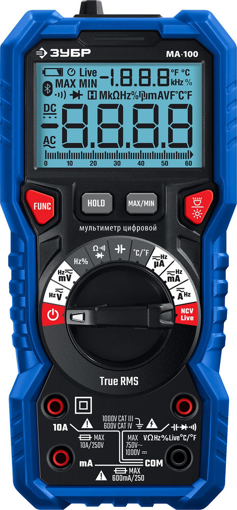 Цифровой мультиметр МА-100 ЗУБР 59808