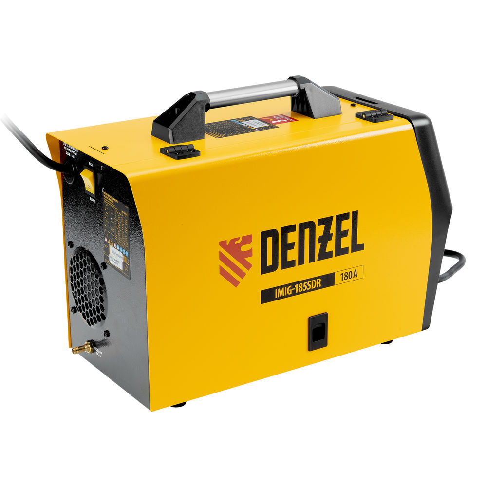 Аппарат инвертор. полуавтомат. cварки IMIG-185SDR, 180 А, ПВ 60%, катушка 5 кг Denzel (94363)
