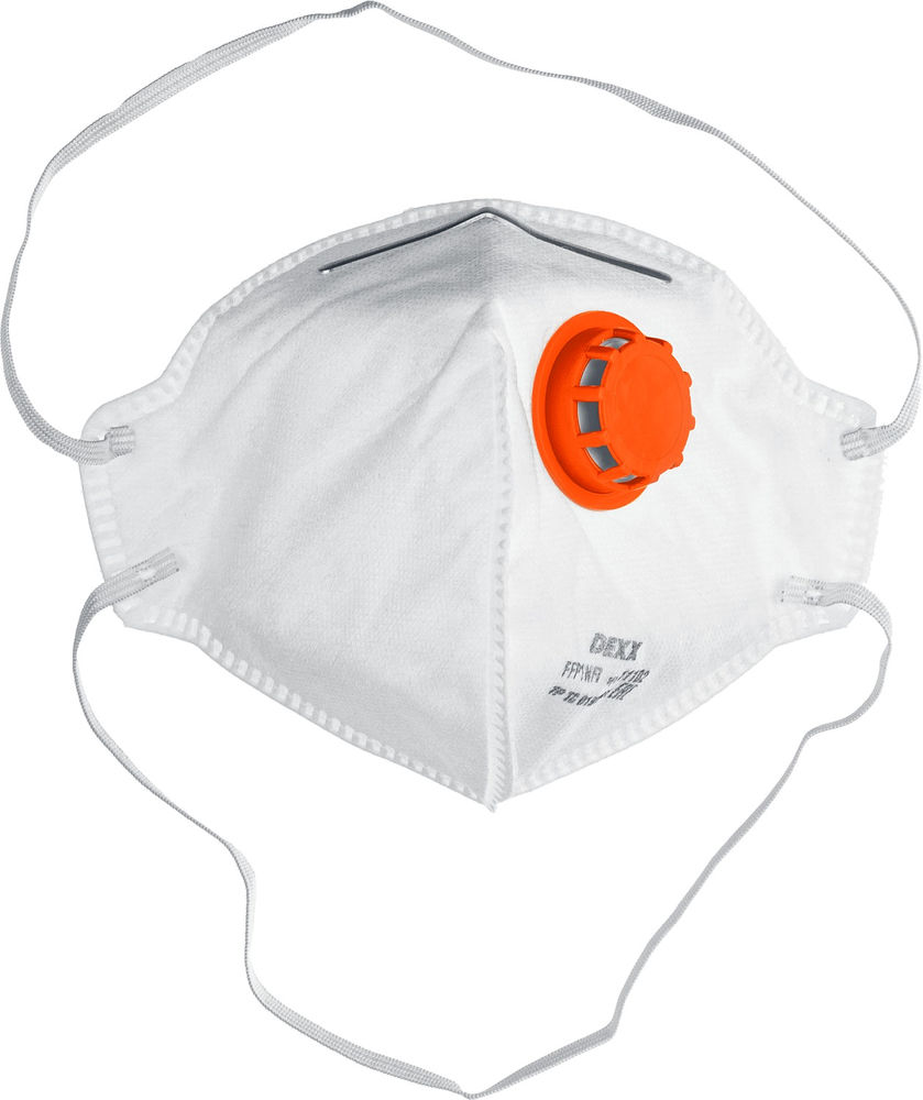 Фильтрующая полумаска класс защиты FFP1, плоская с клапаном выдоха DEXX 11102_z01