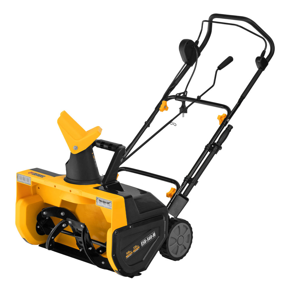 Электрическая снегоуборочная машина ESB-560-M, 2,5 кВт, металлический шнек, LED фара Denzel (97629)