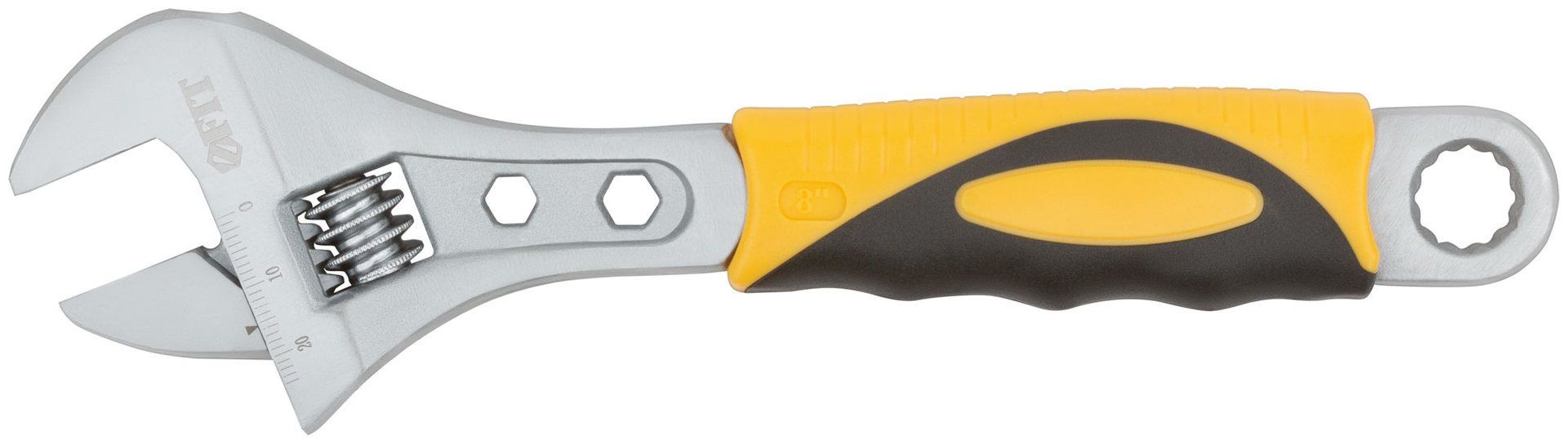 Ключ разводной Классик, шкала, увелич.захват, прорезин.ручка 200 мм ( 28 мм )