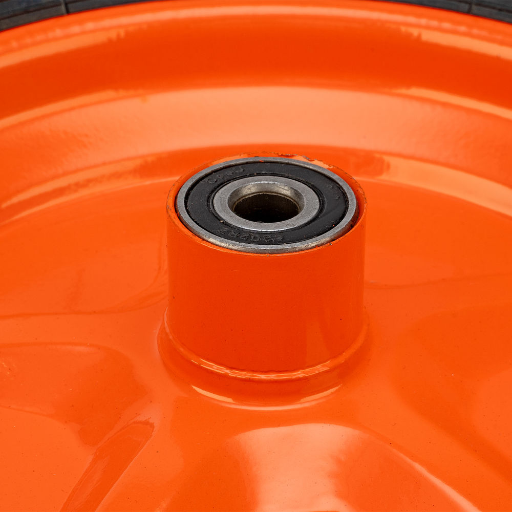 Колесо пневматическое усиленное, шина 8PR, 4.00-8 D400 мм, внутренний диаметр подшипника 12 мм, длина оси 90 мм Palisad (69080)