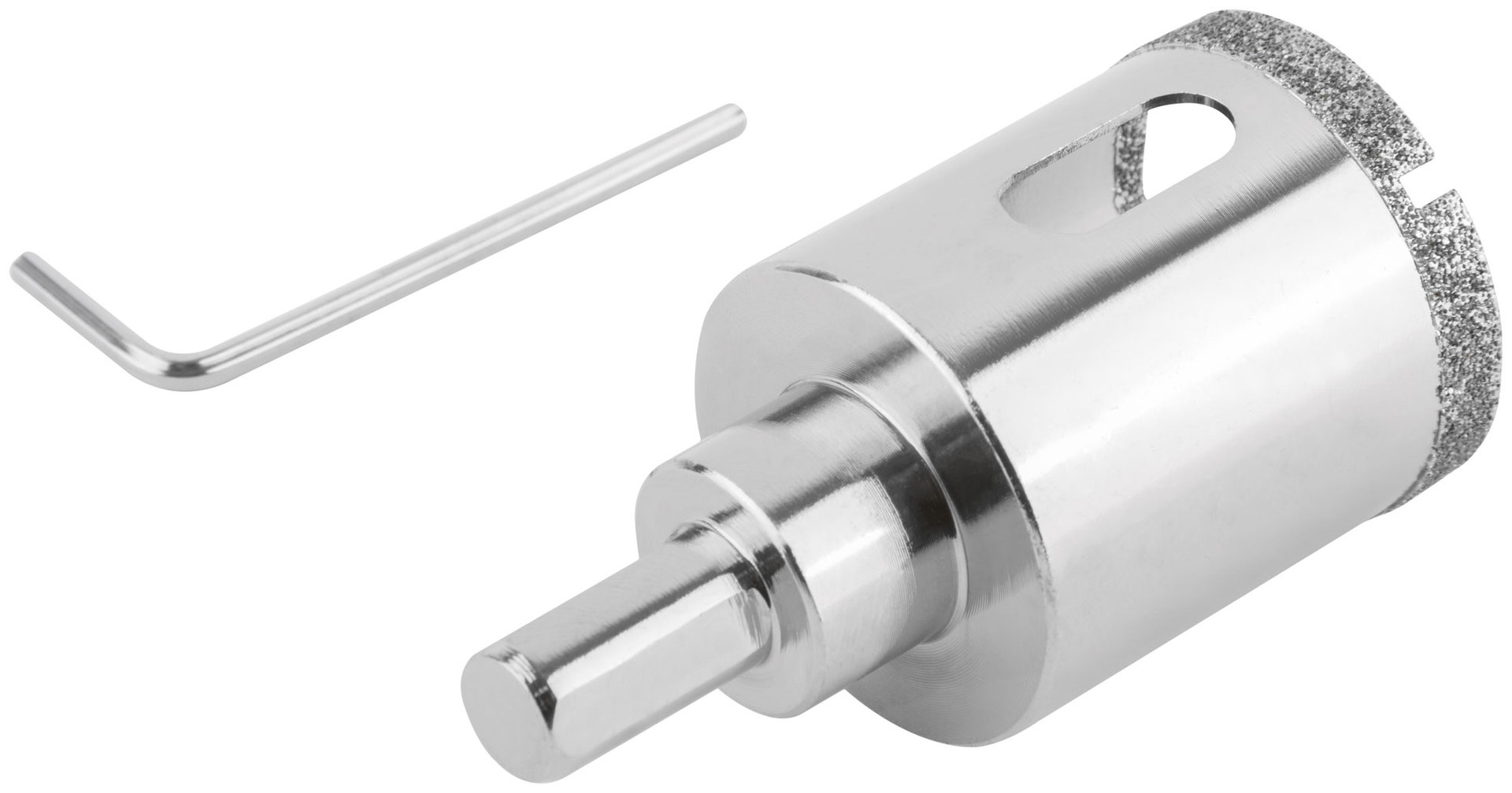 Коронка кольцевая по керамограниту, камню и кафелю алмазная с центровочным сверлом 35х70 мм (16216)