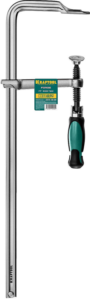 Цельнокованая струбцина F Forge FF-160/80, 120 х 500 мм KRAFTOOL 32014-120-500