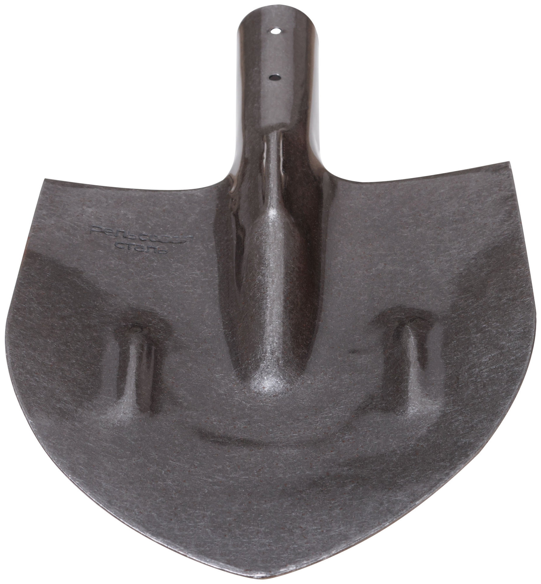 Лопата штыковая ,без черенка, рельсовая сталь 210х385 мм (77195)