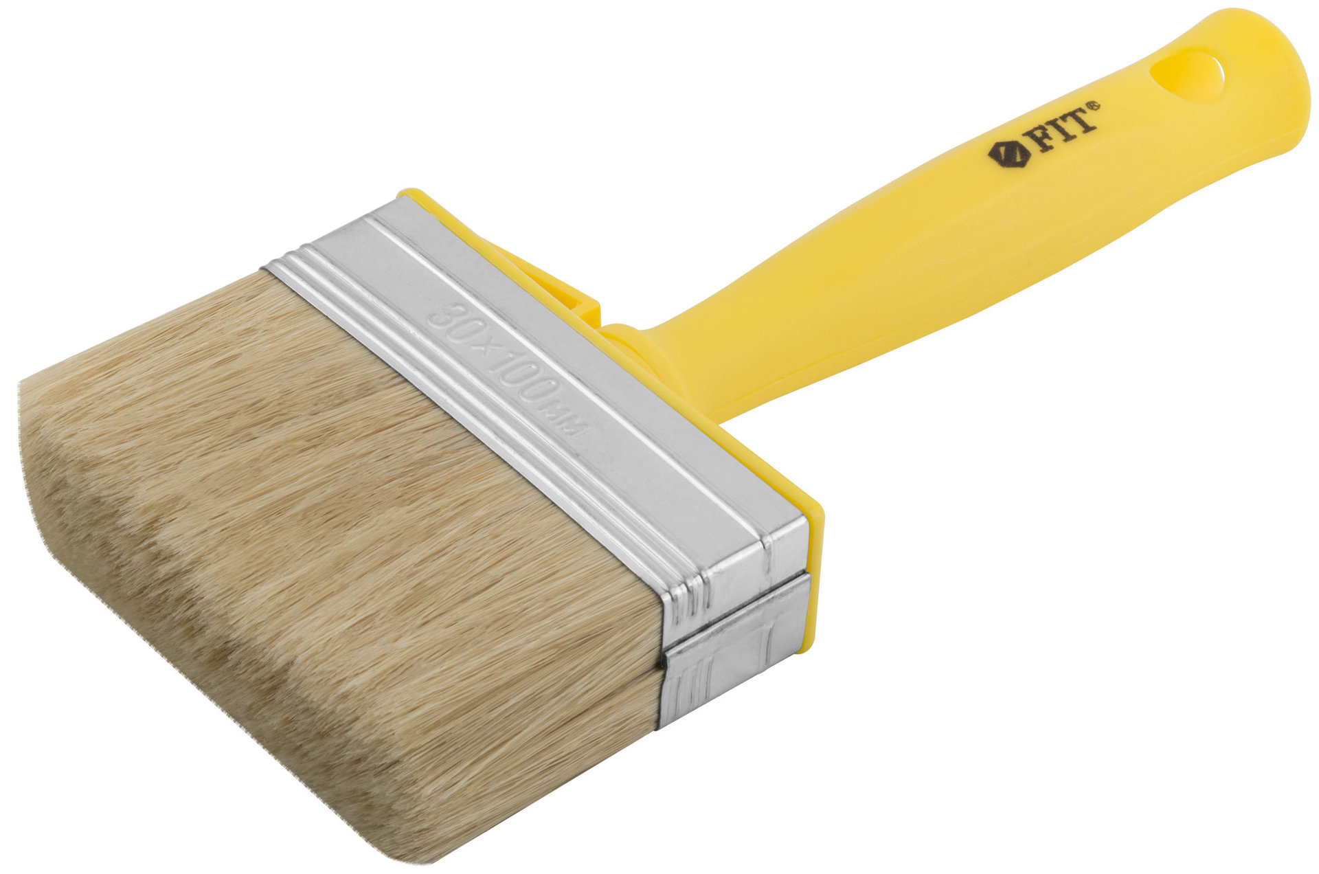 Макловица, натур.светлая щетина, пластиковый корпус, полая ручка, мини 30 х 100 мм (01642)