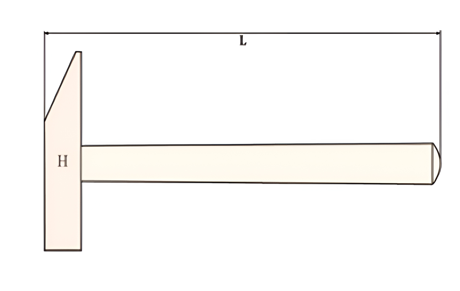 Молоток слесарный квадратный боек 0,5 кг BeCu рукоятка дерево искробезопасный, HORTZ