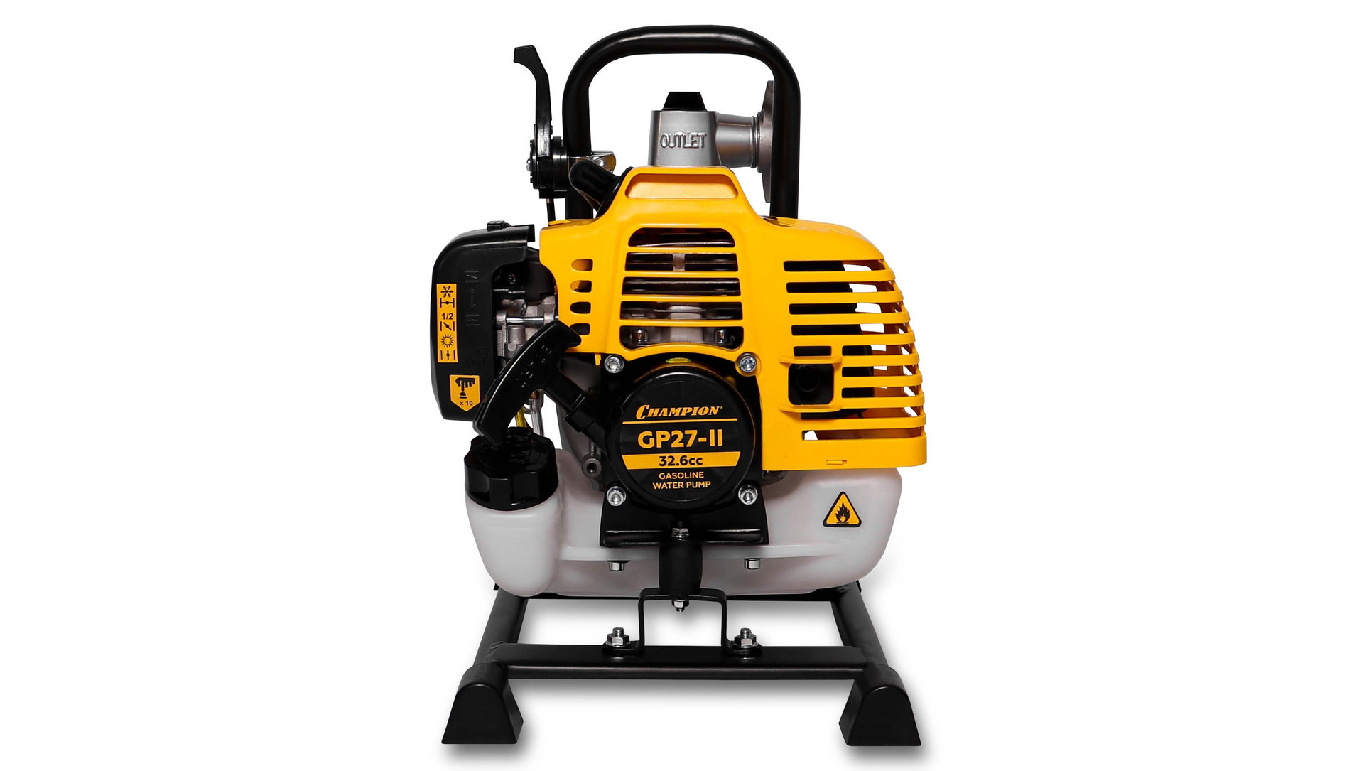 Мотопомпа CHAMPION GP27-II (1 130л/мин 8/30м 1,22лс 2Т 0,95л 7кг, легкий старт) (GP27-II)