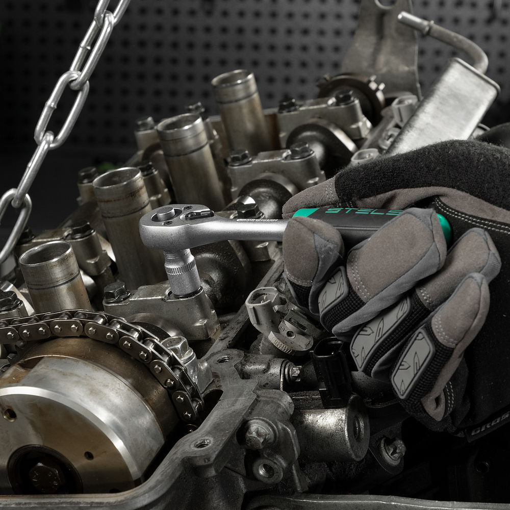 Набор инструментов, 1/2, 1/4, CrV, пластиковый кейс 69 предметов Stels