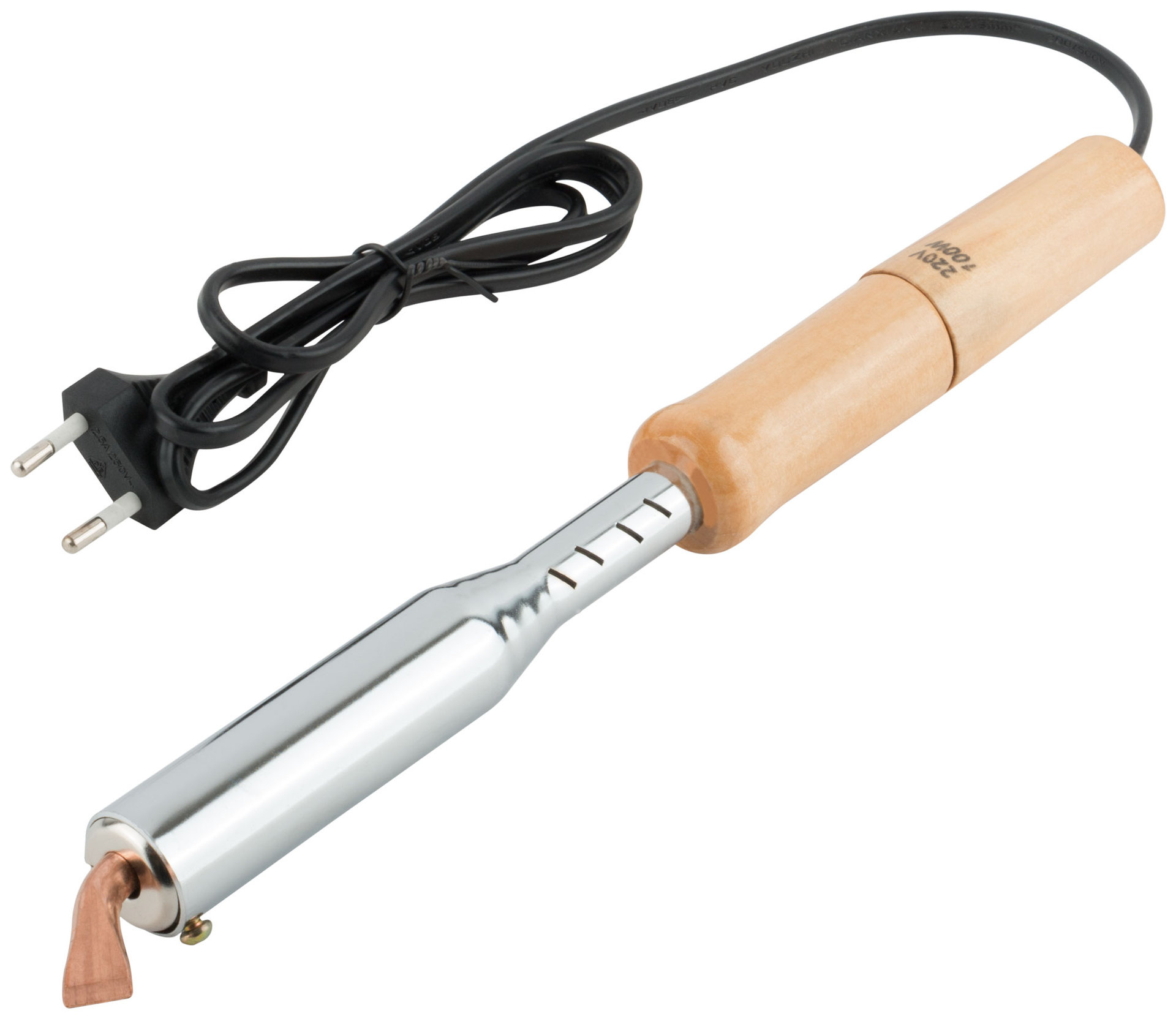 Паяльник деревянная ручка 100 Вт (60471М)