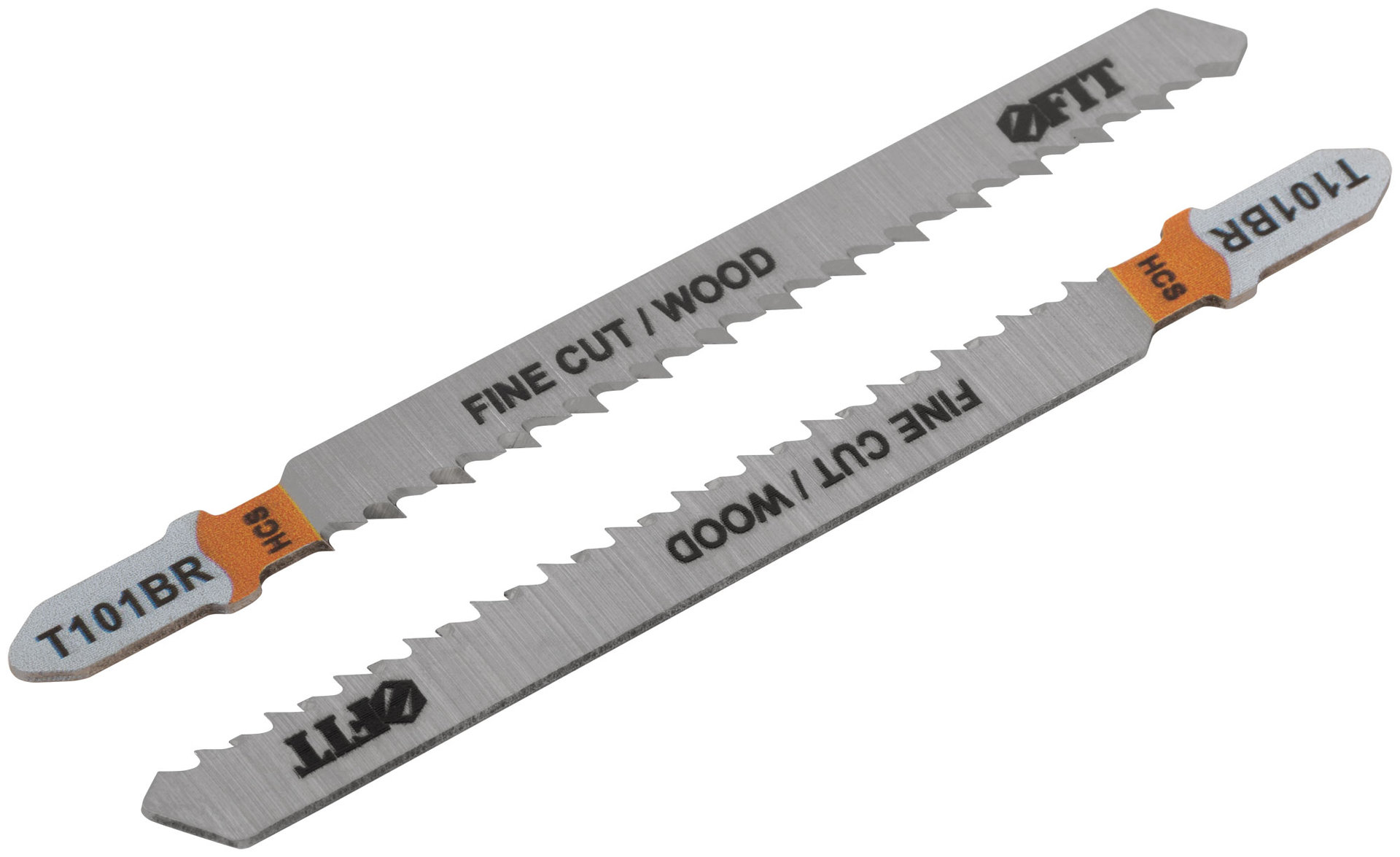 Полотна по дереву, HCS, шлифованные под свободным углом, реверсивные зубья, 100/74/2,5 мм (T101BR), 2 шт. (40896)