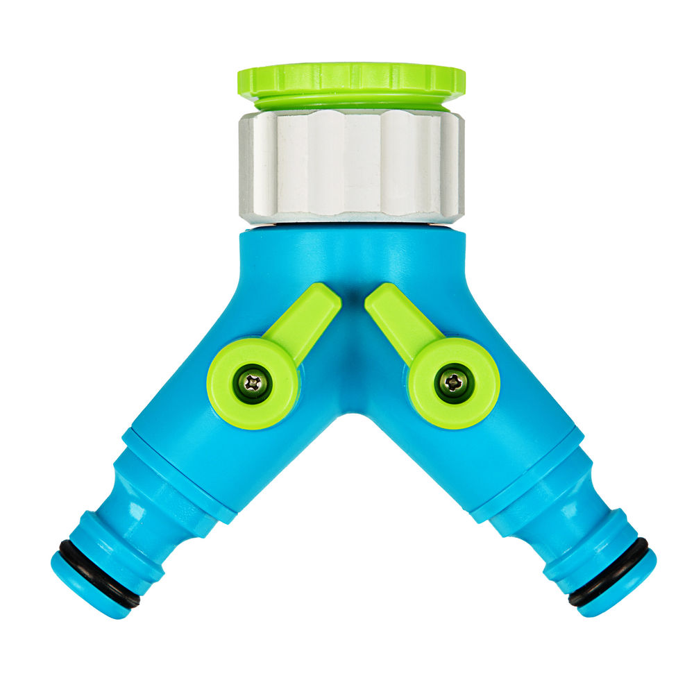 Разветвитель двухканальный с внутренней резьбой 3/4-1, с переключателем Palisad Luxe (65774)