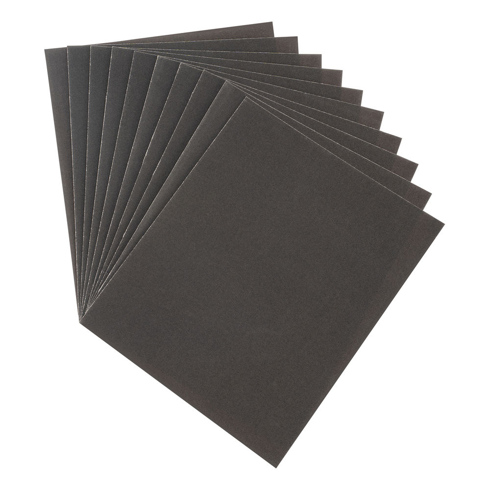 Шлифлист на тканевой основе, P 120, 230 х 280 мм, 10 шт, влагостойкий Сибртех (756457)