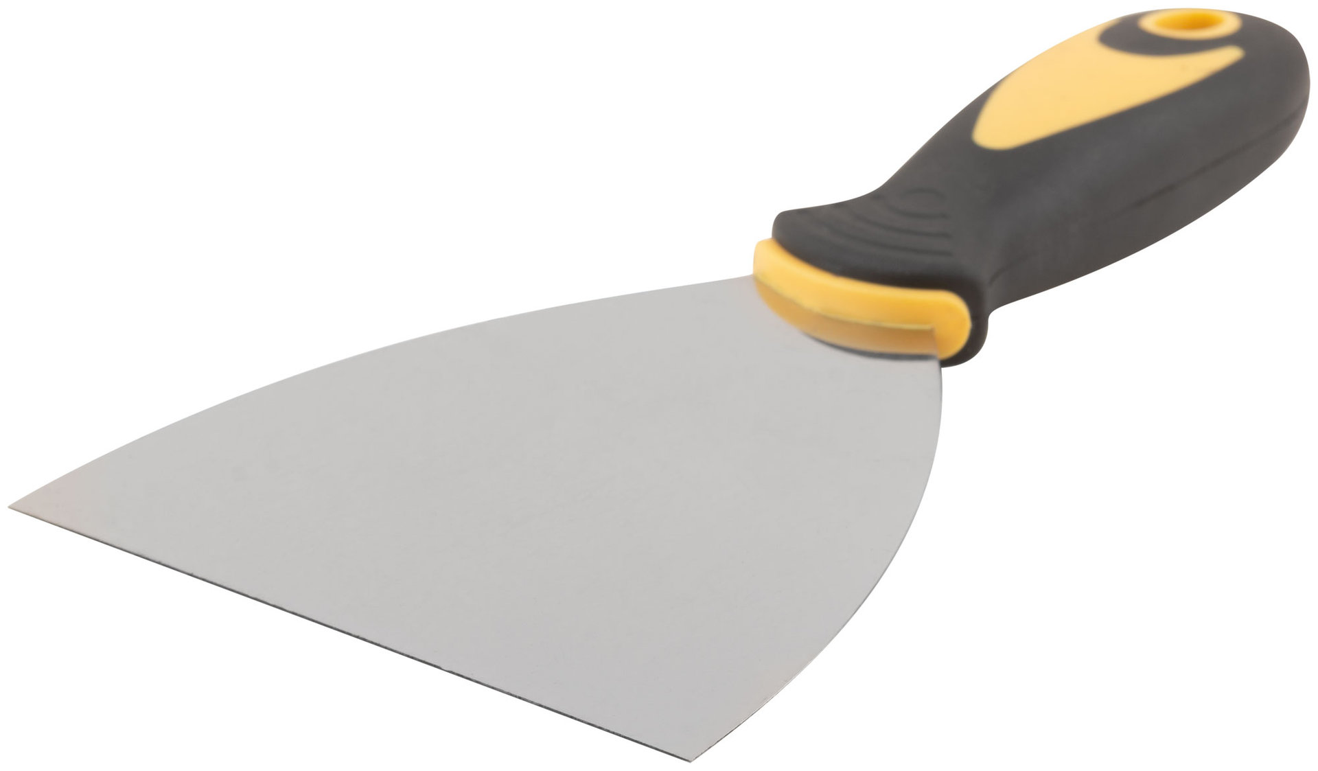 Шпатель, нерж.сталь, прорезиненная ручка 4 (100 мм) (06696)