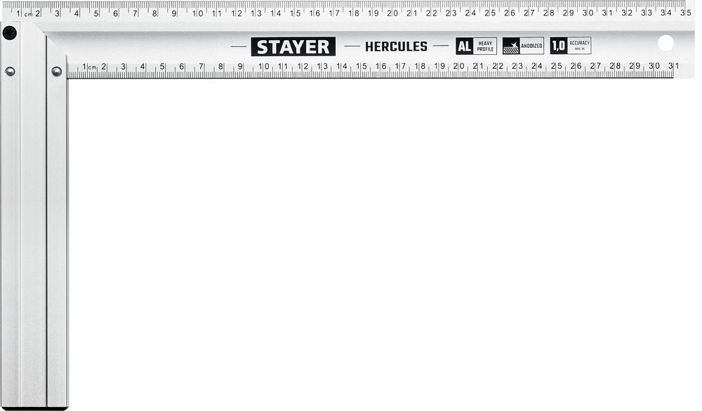 Угольник столярный 350 мм, жесткий STAYER Professional 3432-35