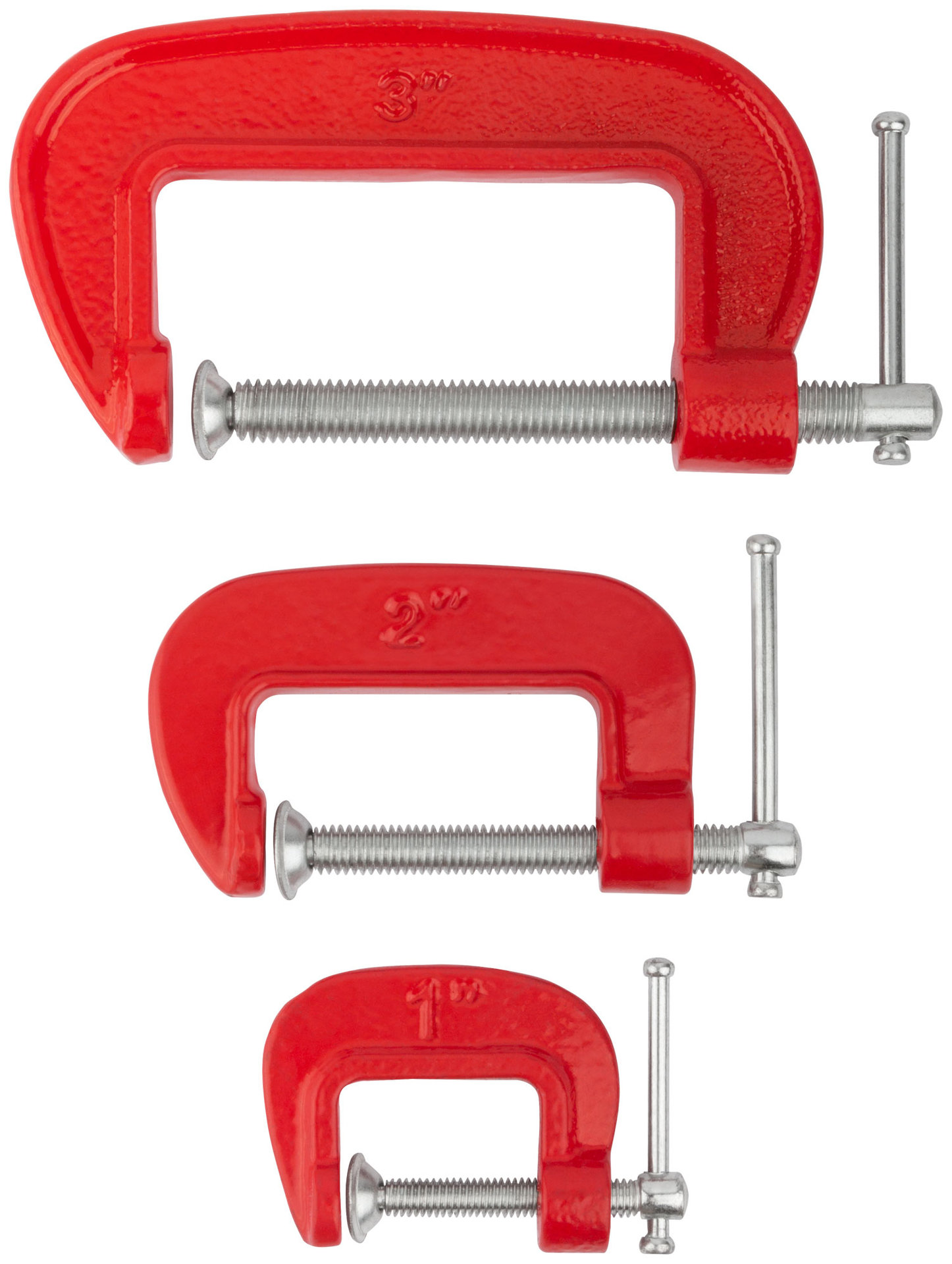 Струбцины тип G, набор 3 шт. 1, 2, 3 (59230)