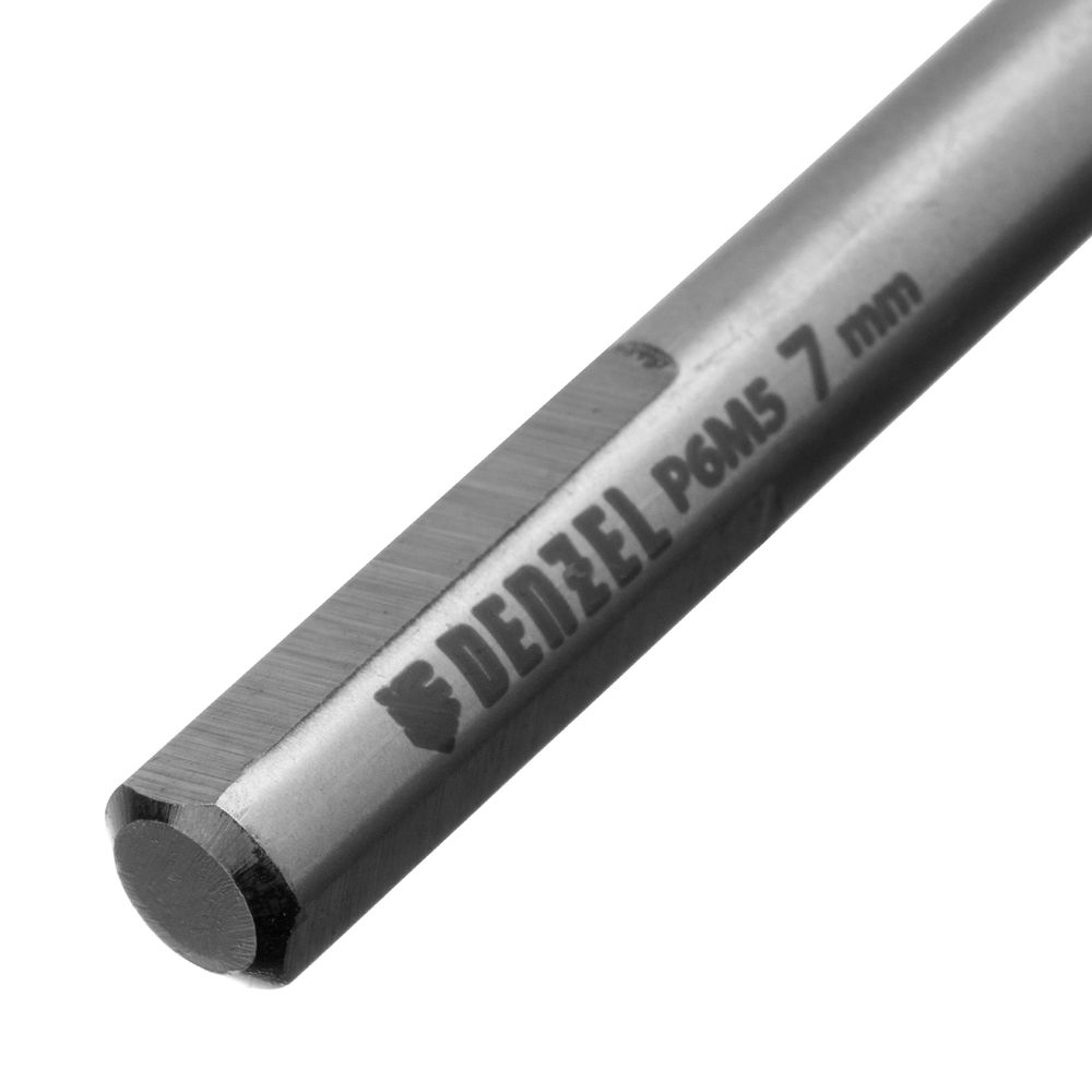 Сверло спиральное по металлу 7,0 x 109мм, Р6М5, Golden Tip, многогранная заточка Denzel (718280)