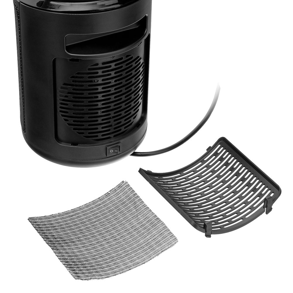 Тепловентилятор керамический DTFC-2000X, 2 кВт, wi-fi, пульт, динамик, вращение, 3 реж. Denzel (96426)