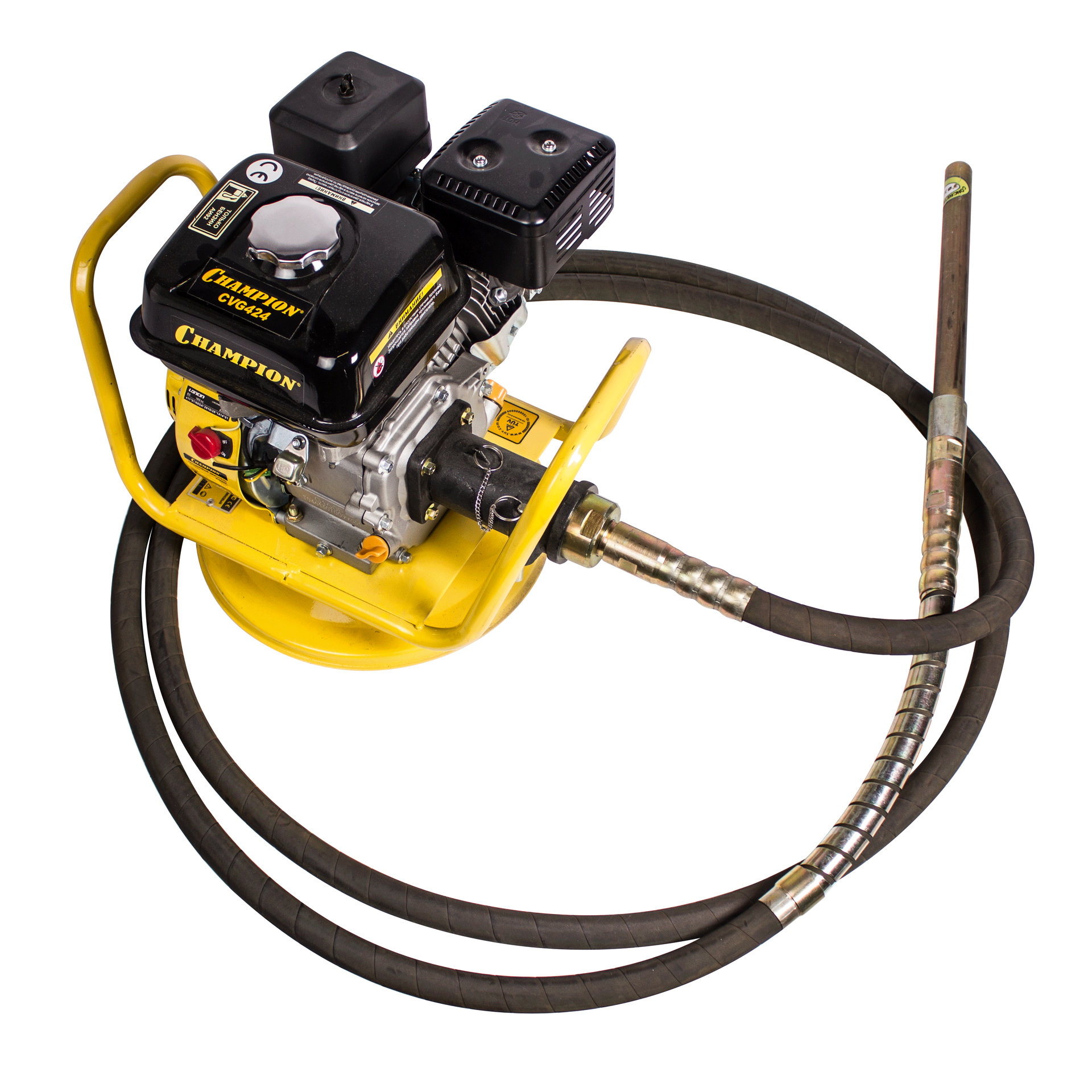 Вибратор глубинный бензиновый CHAMPION CVG424 (4кВт 24кг 4-6м без вала и вибронаконечника) (CVG424)