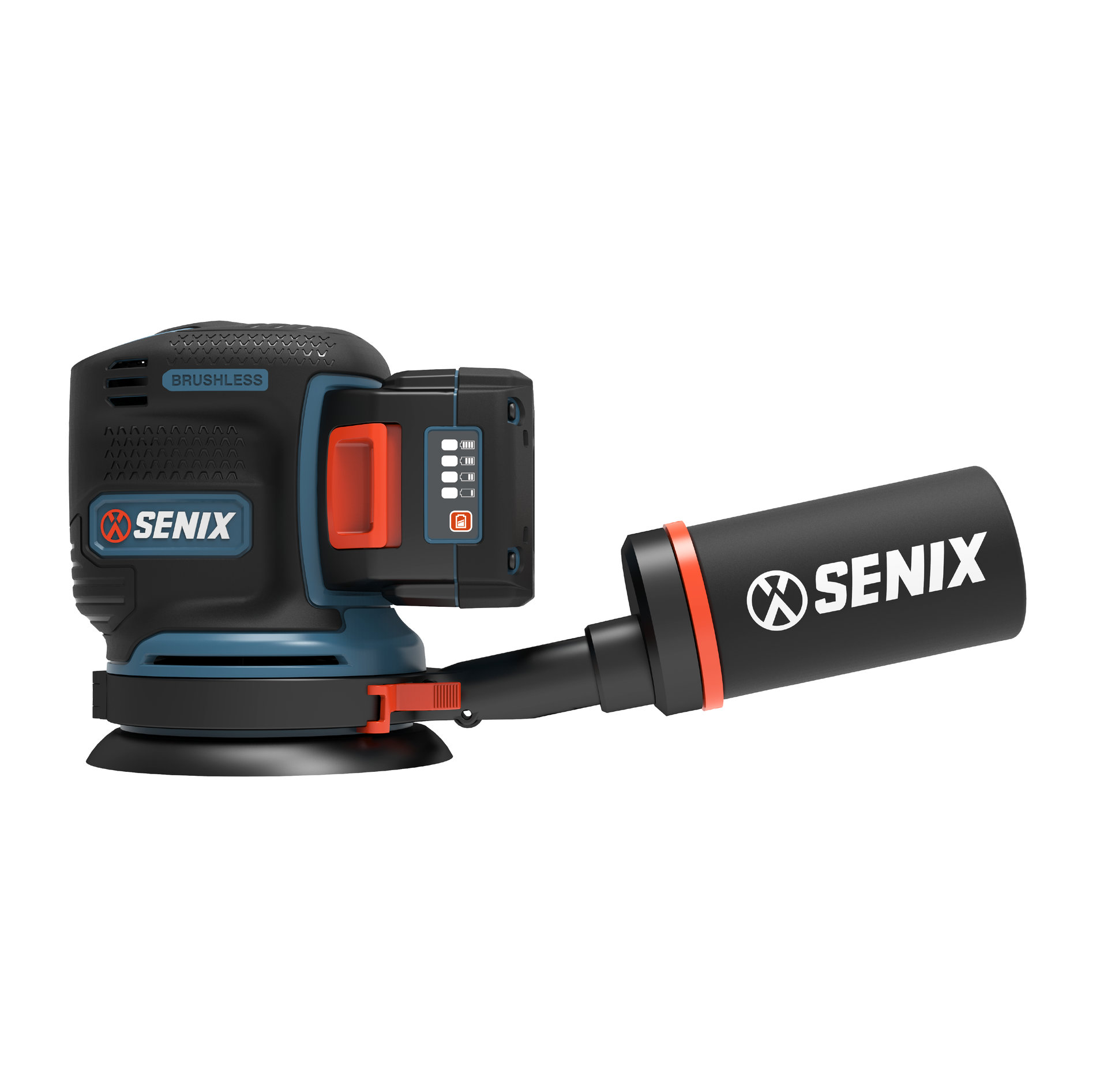 Орбитальная (эксцентриковая) шлифмашина, бесщ.дв., 125 мм, с 1 АКБ, 1 ЗУ X2 20В