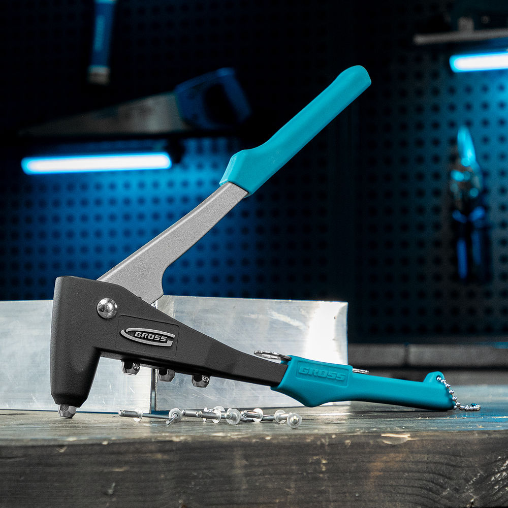 Заклепочник литой, заклепки 2.4-4.8 мм Gross (40401)