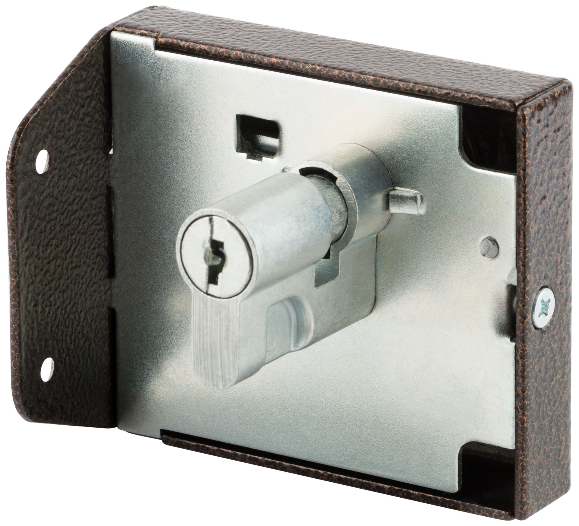 Замок накладной Зенит ЗН1-2, медь (66940)