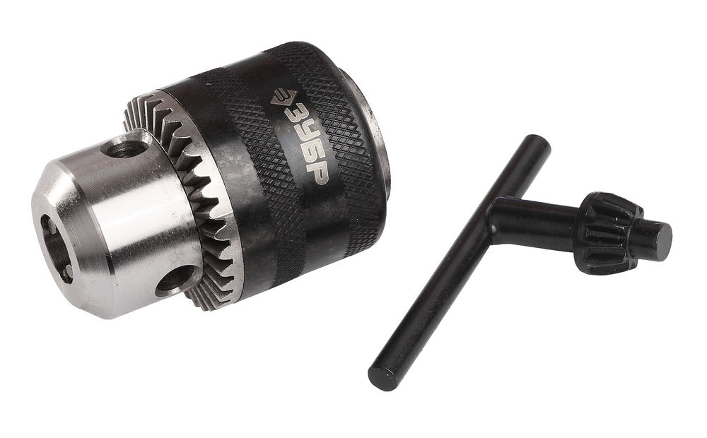 Патрон ударный сверлильный с ключом для дрели 10 мм, 1/2 ЗУБР Профессионал 2908-10-1/2_z02