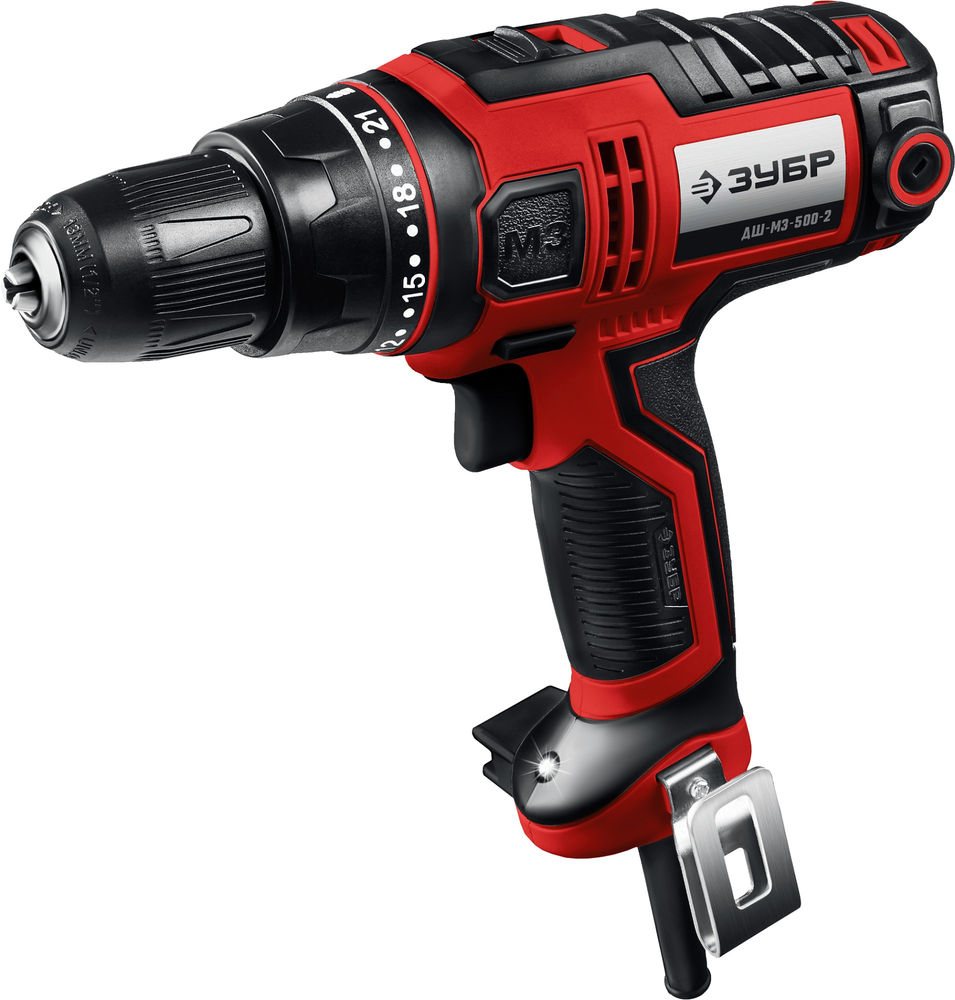 Дрель-шуруповерт сетевая 500 Вт 45 Н·м ЗУБР ДШ-М3-500-2