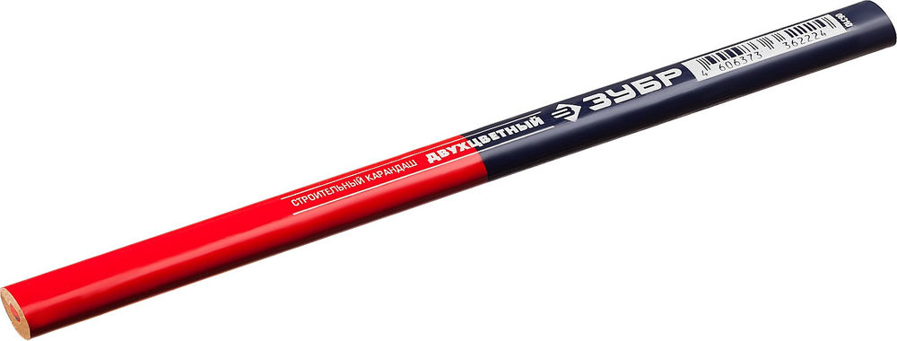 Строительный карандаш КС-2 180 мм, HB, двухцветный ЗУБР 06310