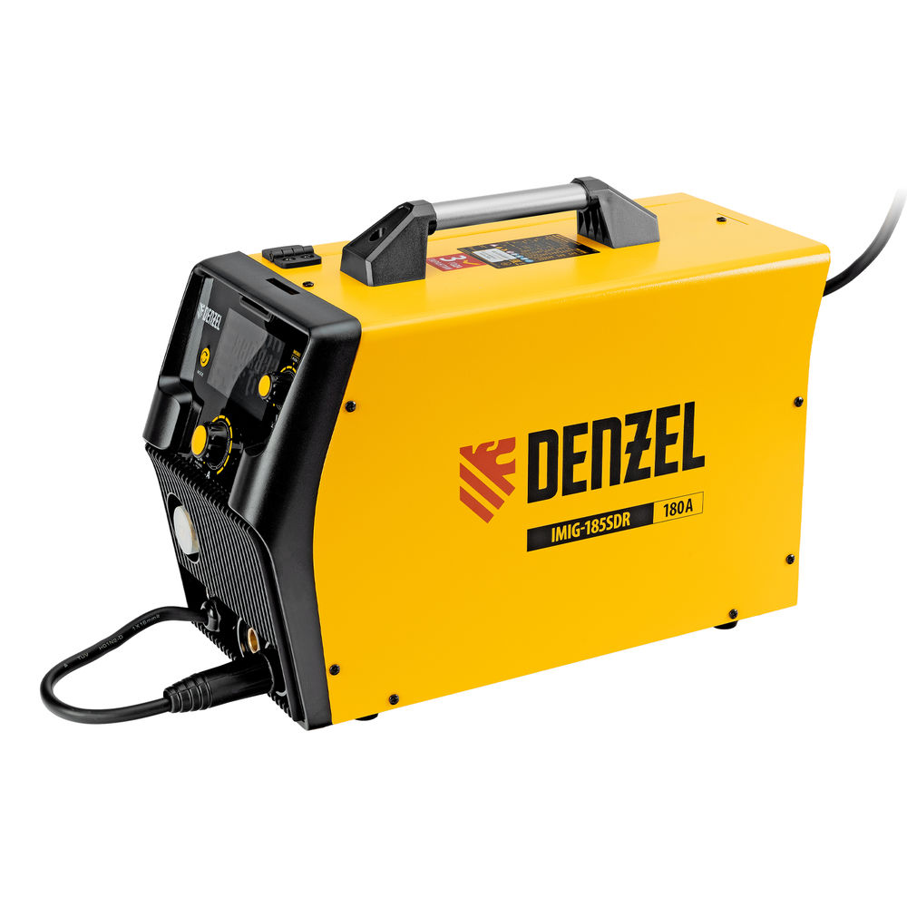 Аппарат инвертор. полуавтомат. cварки IMIG-185SDR, 180 А, ПВ 60%, катушка 5 кг Denzel (94363)
