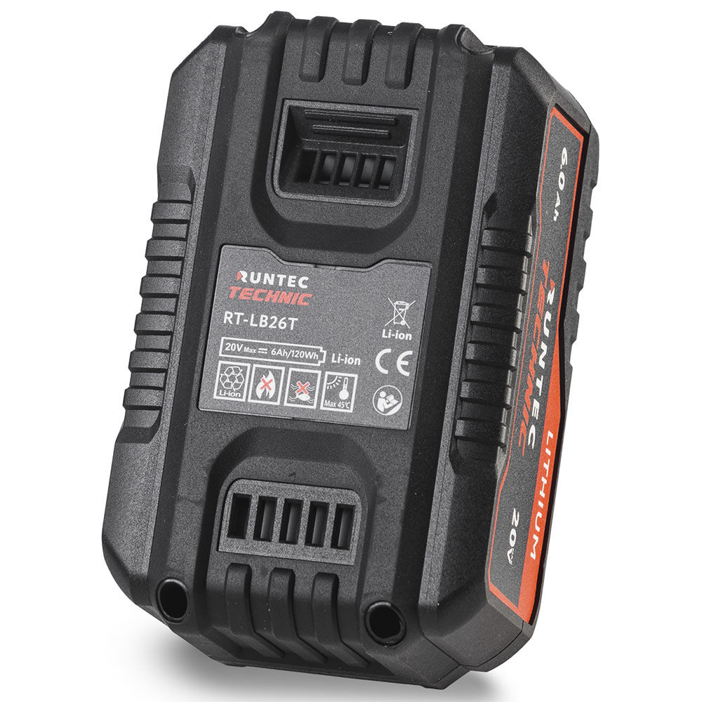Батарея аккумуляторная TECHNIC 20В, 6Ач RUNTEC RT-LB26T