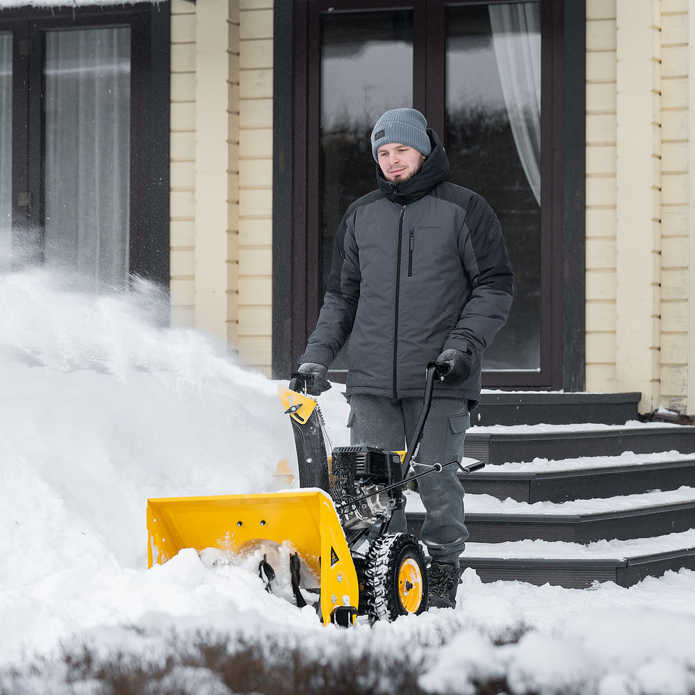 Бензиновая снегоуборочная машина SB 560, 212 cc, ручной старт Denzel (97651)