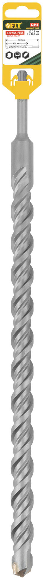 Бур по бетону SDS PLUS, Профи, W-образная вставка, двойная спираль, 25 х 460 мм (32848)