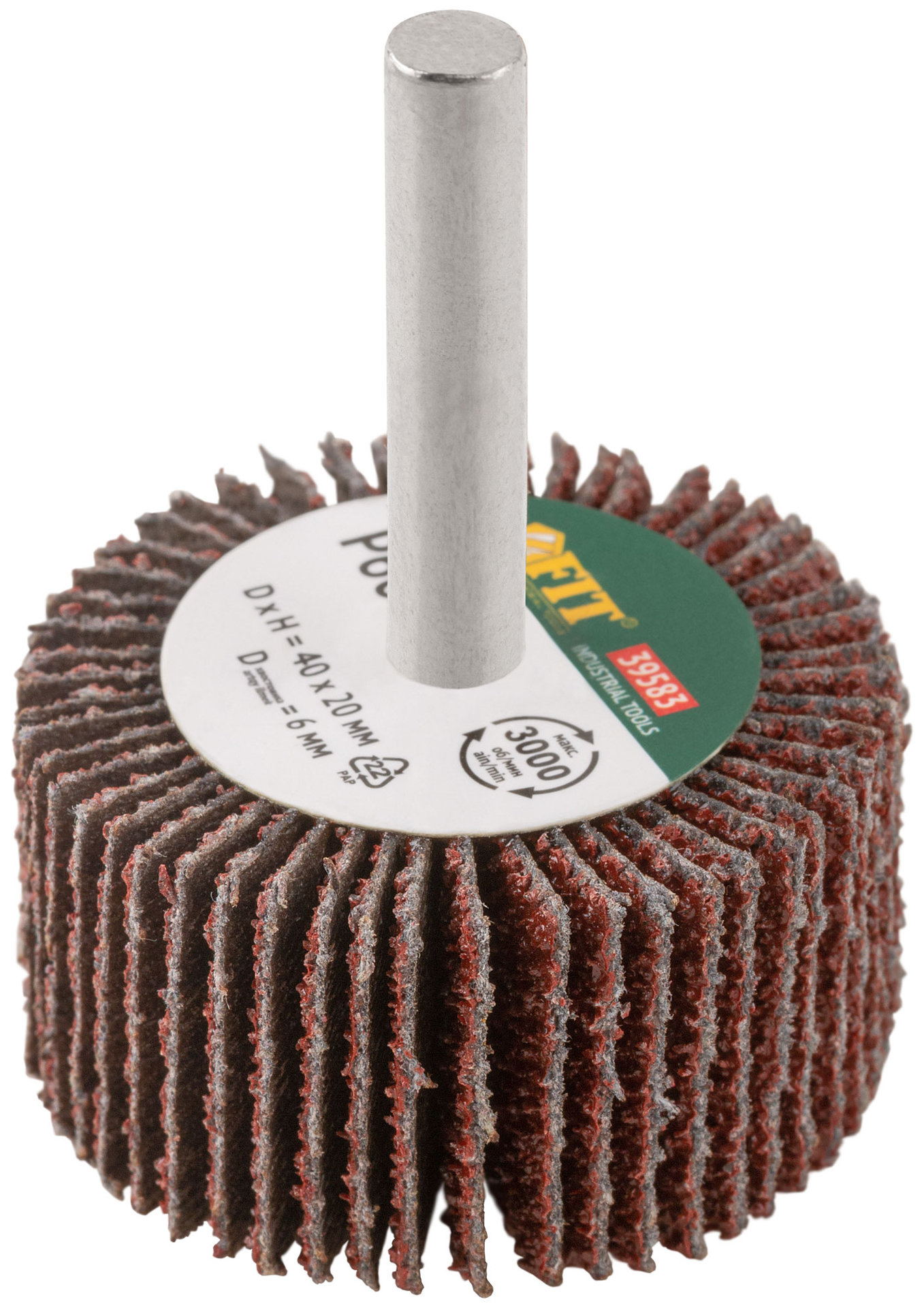 Диск лепестковый для дрели радиальный 40х20х6 мм Р 60 (39583)