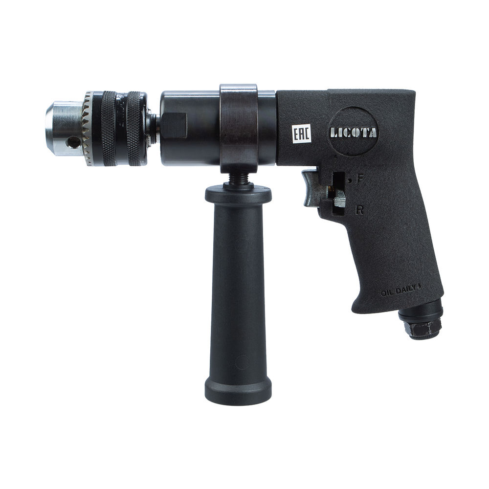 Дрель пневматическая 1/2 (13 мм) с реверсом 450 об/мин, усиленная, Licota, PAD-04004