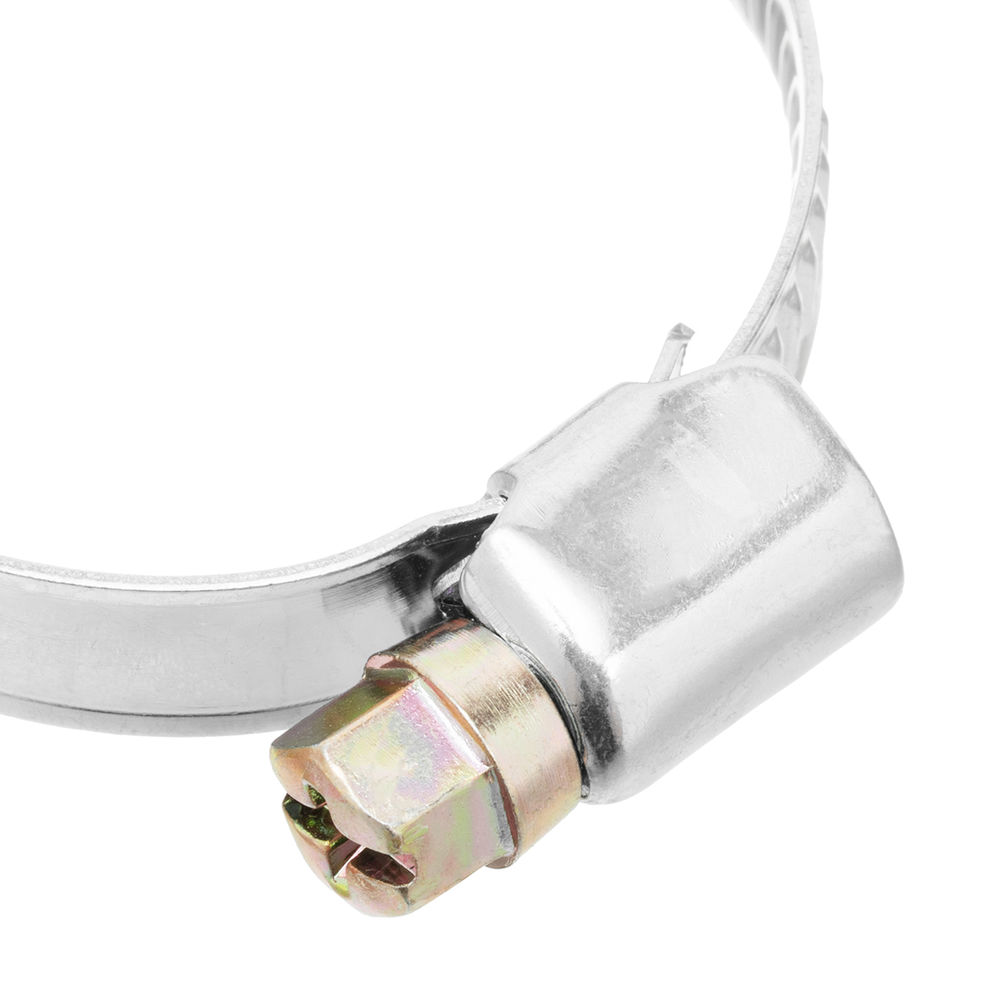 Хомуты металлические, Стандартное болтовое крепление 25-40 мм, 50 штук в упаковке, ширина 9 мм Сибртех (47560)