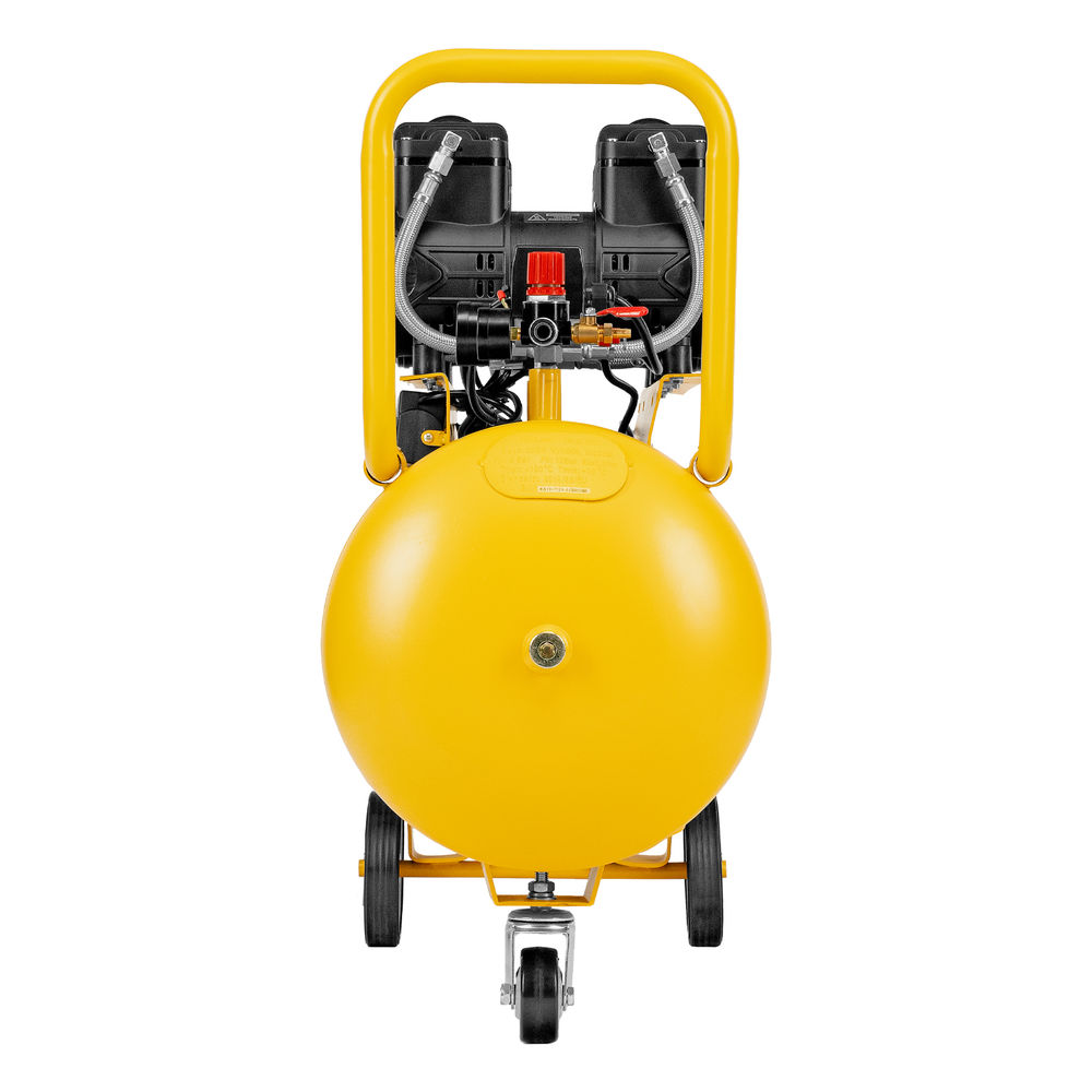 Компрессор безмасл. малошумный DLP-3000/100, 3 кВт, 2х1,5 кВт,100 л, 2850 об/мин,500 л/мин Denzel (58145)