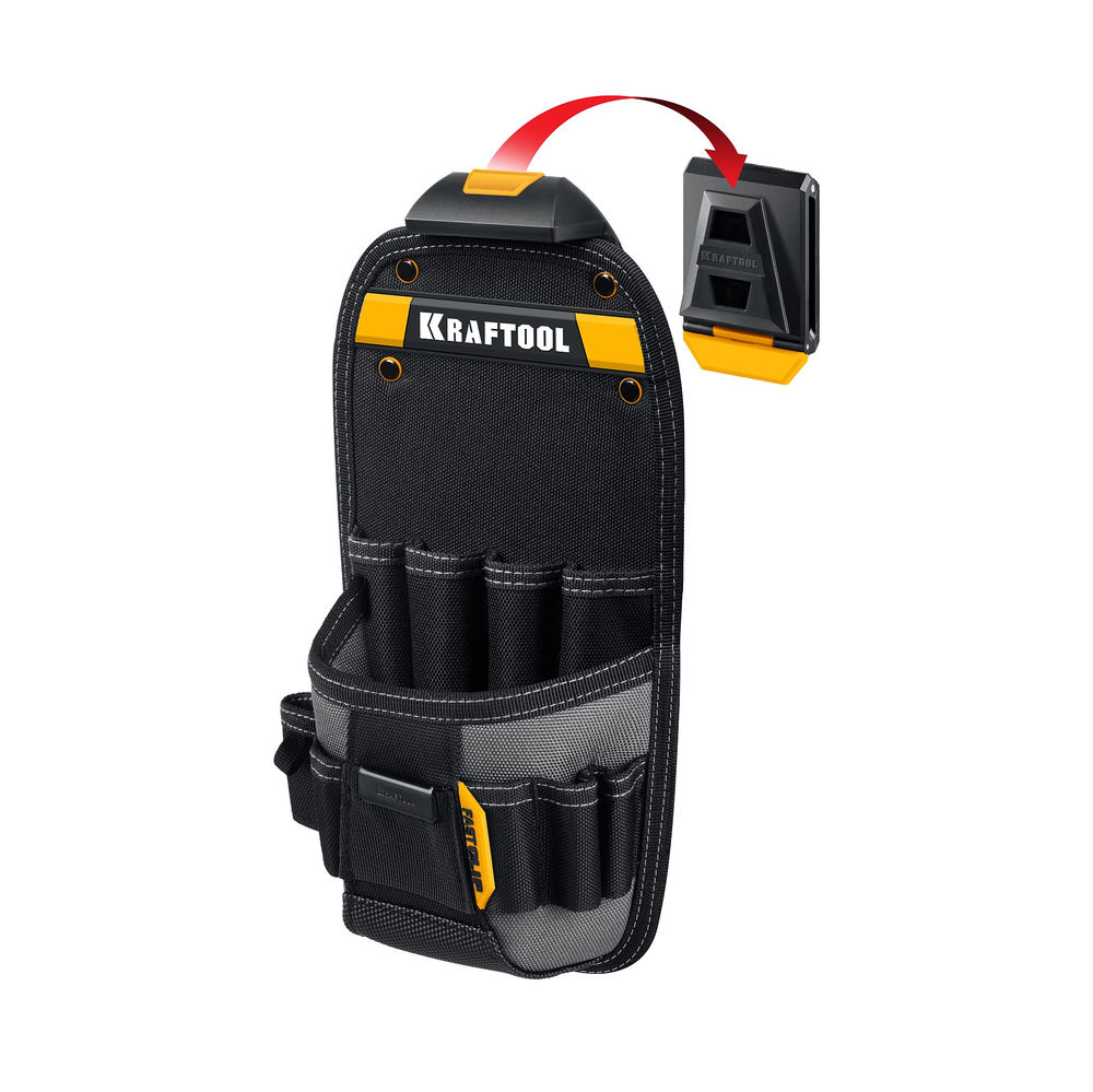 Сумка поясная 170 х 360 мм с быстросъёмным креплением FastClip KP-11 KRAFTOOL 38777