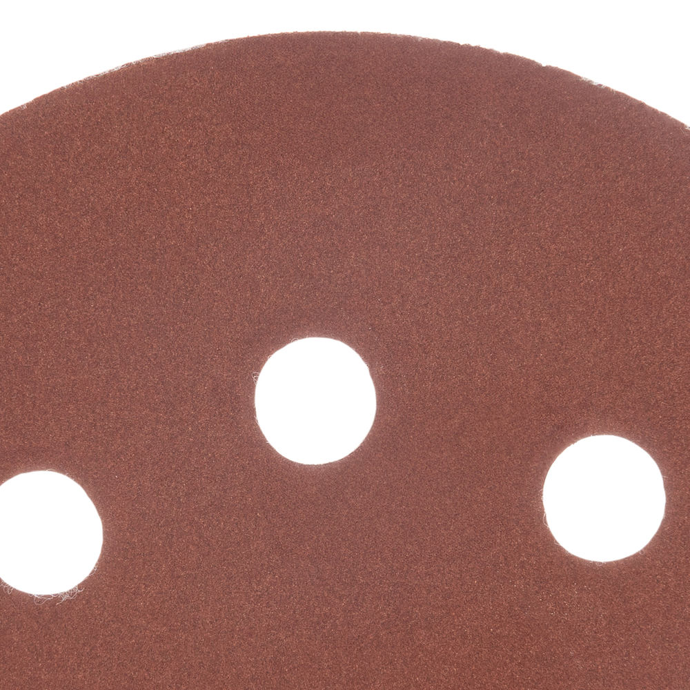Круг абразивный на ворсовой подложке под липучку, перфорированный, P 600, 125 мм, 5 шт Matrix (73817)
