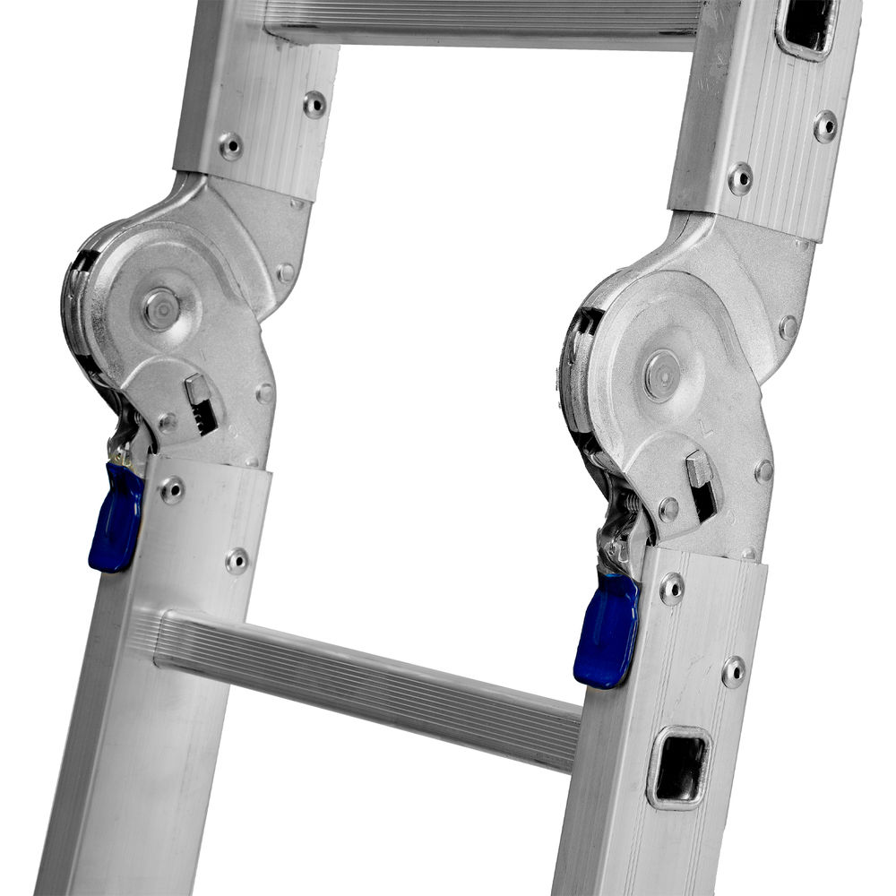 Лестница шарнирная алюминиевая, 2 х 4 + 2 х 5, Сибртех (97884)