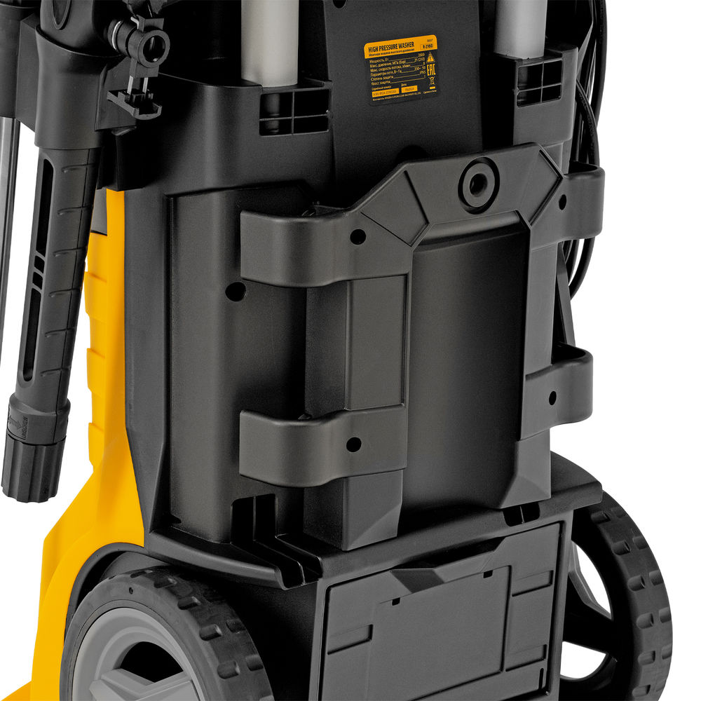 Моечная машина высокого давления R-210iD, 2600 Вт, 210 бар, 8.0 л/мин, асинхронный двигатель, барабан Denzel (58237)