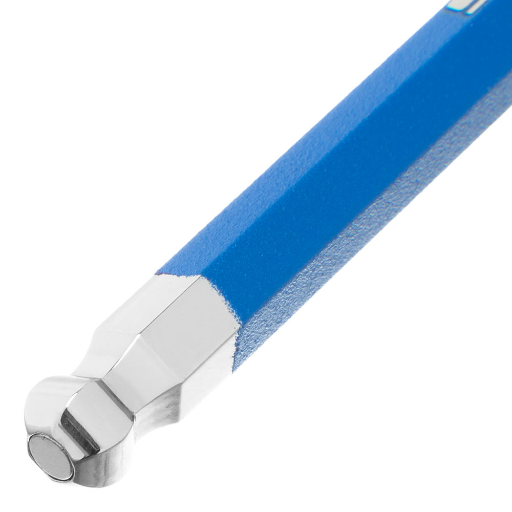 Набор ключей имбусовых HEX, 1.5-10 мм, S2, 9 шт, магнит, экстра-длинные с шаром, хром/краска Gross (16400)